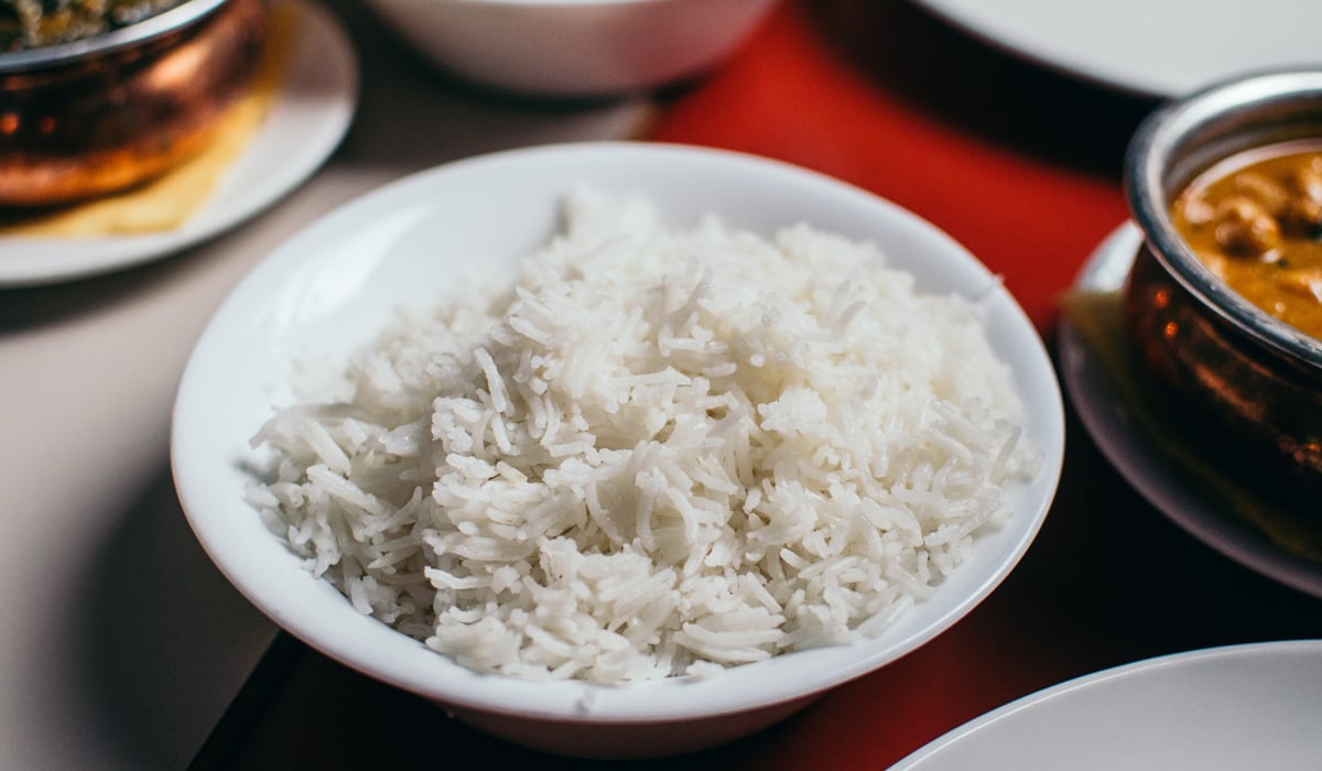 un piatto di riso