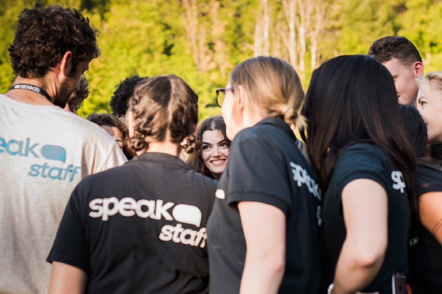 Lo Speak Staff del summer camp a Valbonella