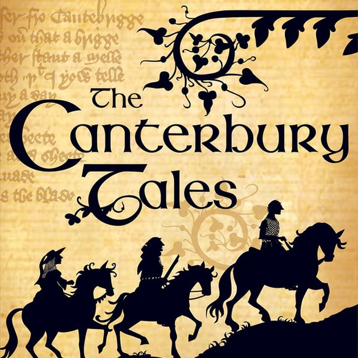 I Canterbury Tales, una raccolta di 24 racconti scritti da Geoffrey Chaucer in Middle English
