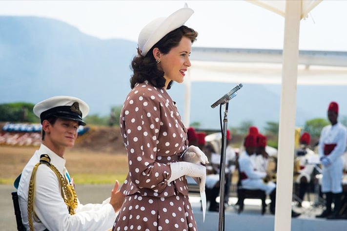 Discorso della Regina Elisabetta II in un episodio di The Crown