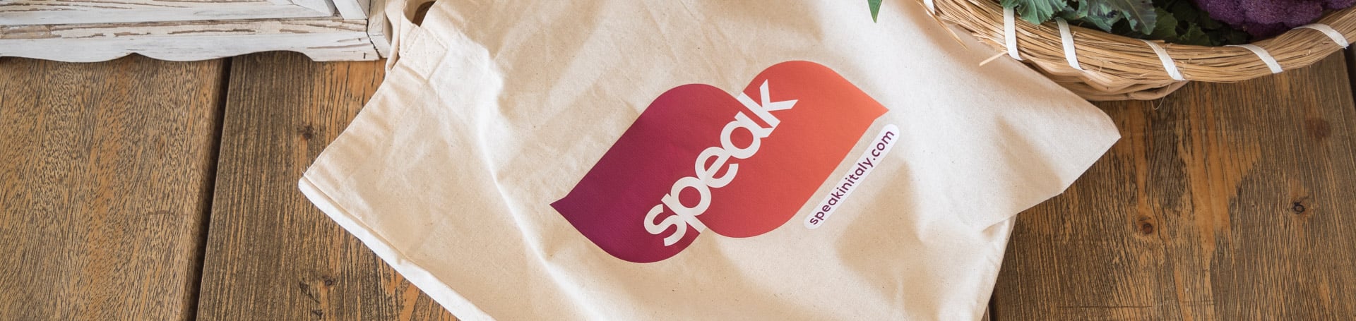 Speak bag "speak in a week"