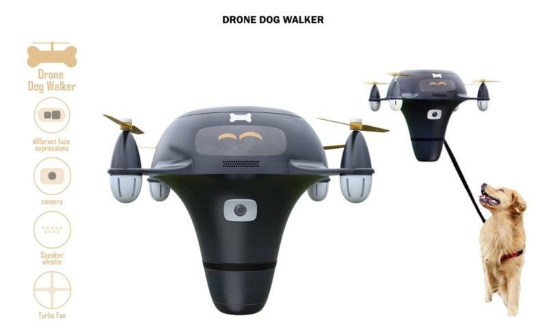 Drone dog walker