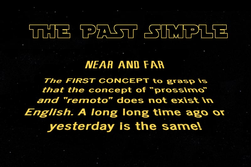 The Past Simple Near and Far