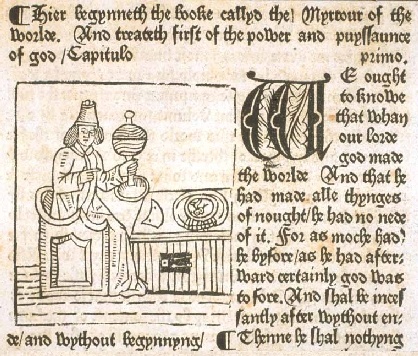 Un testo stampato da William Caxton, uno dei primi tipografi a stampare in lingua inglese